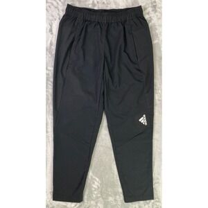 Adidas Aeroready Training Pants Men's M Black Nylon Athletic Joggers Lightweight